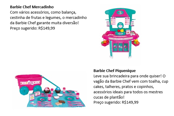 Kit Cheff Barbie Mestre Cuca Acessórios - Rosa